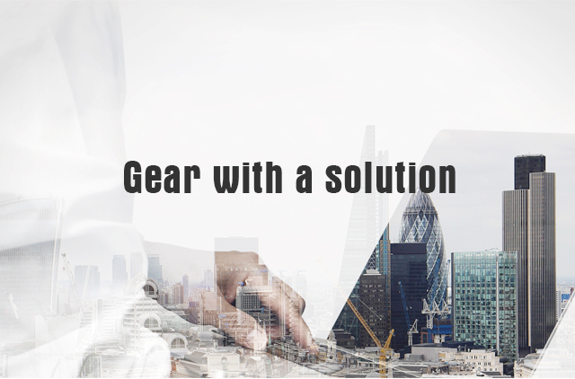 Gear with a solution